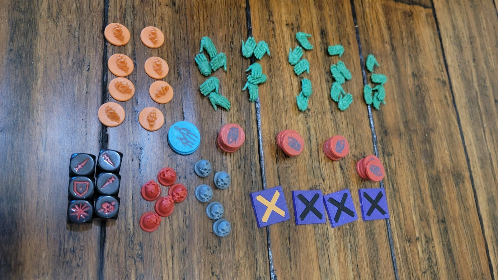 Hate Board Game – CMON – Partial Set of Player Tokens