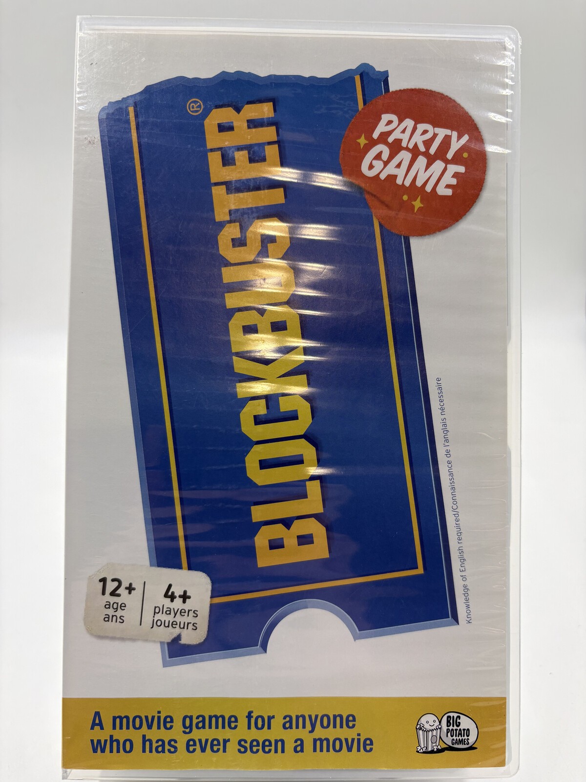 Blockbuster Party Game Big Potato 2018 Movie Buzzer Charades Sealed