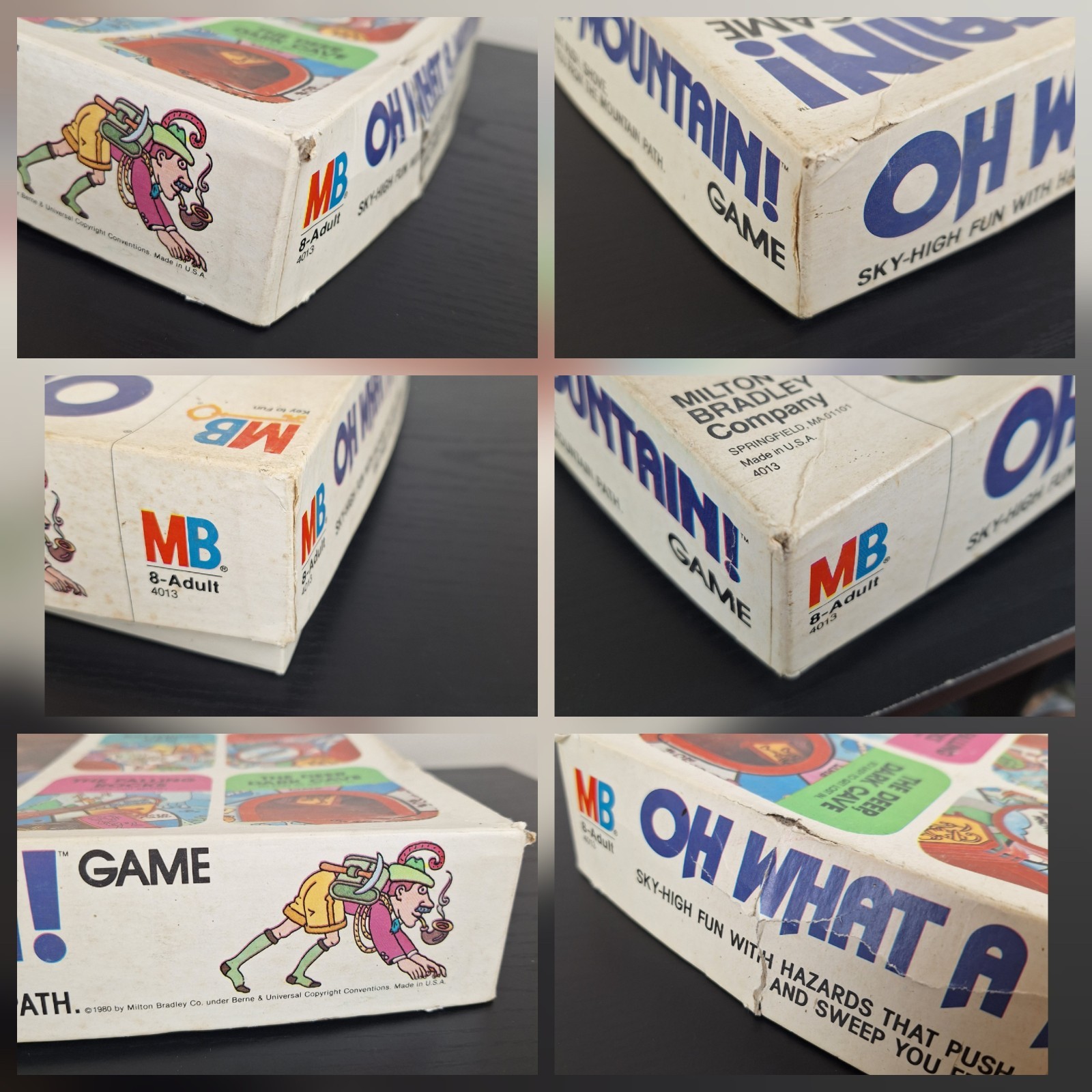 Milton Bradley Oh What a Mountain 3D Board Game Adventure VTG 100% COMPLETE-READ
