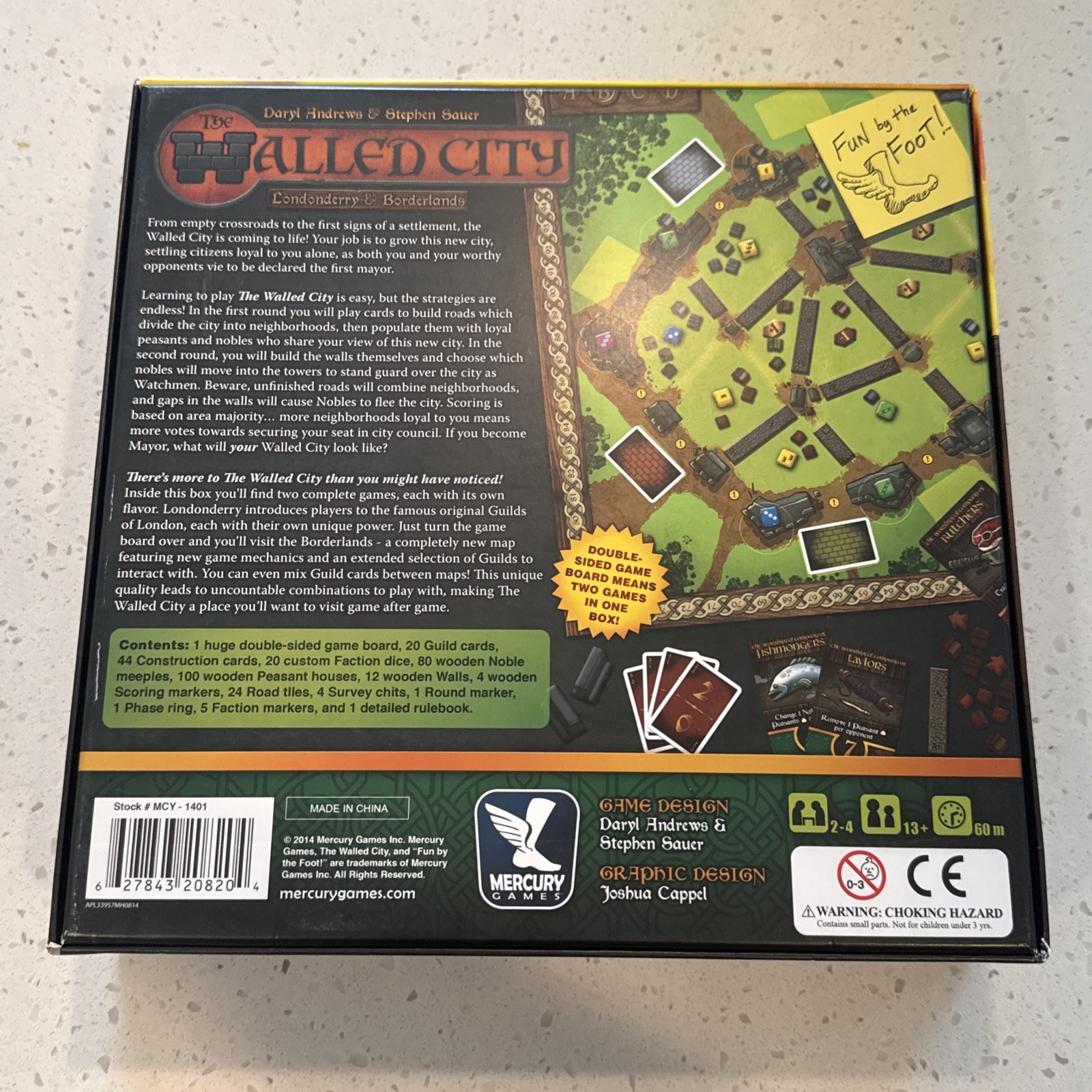 The Walled City: Londonderry & Borderlands (Board Game, 2014) Mercury COMPLETE