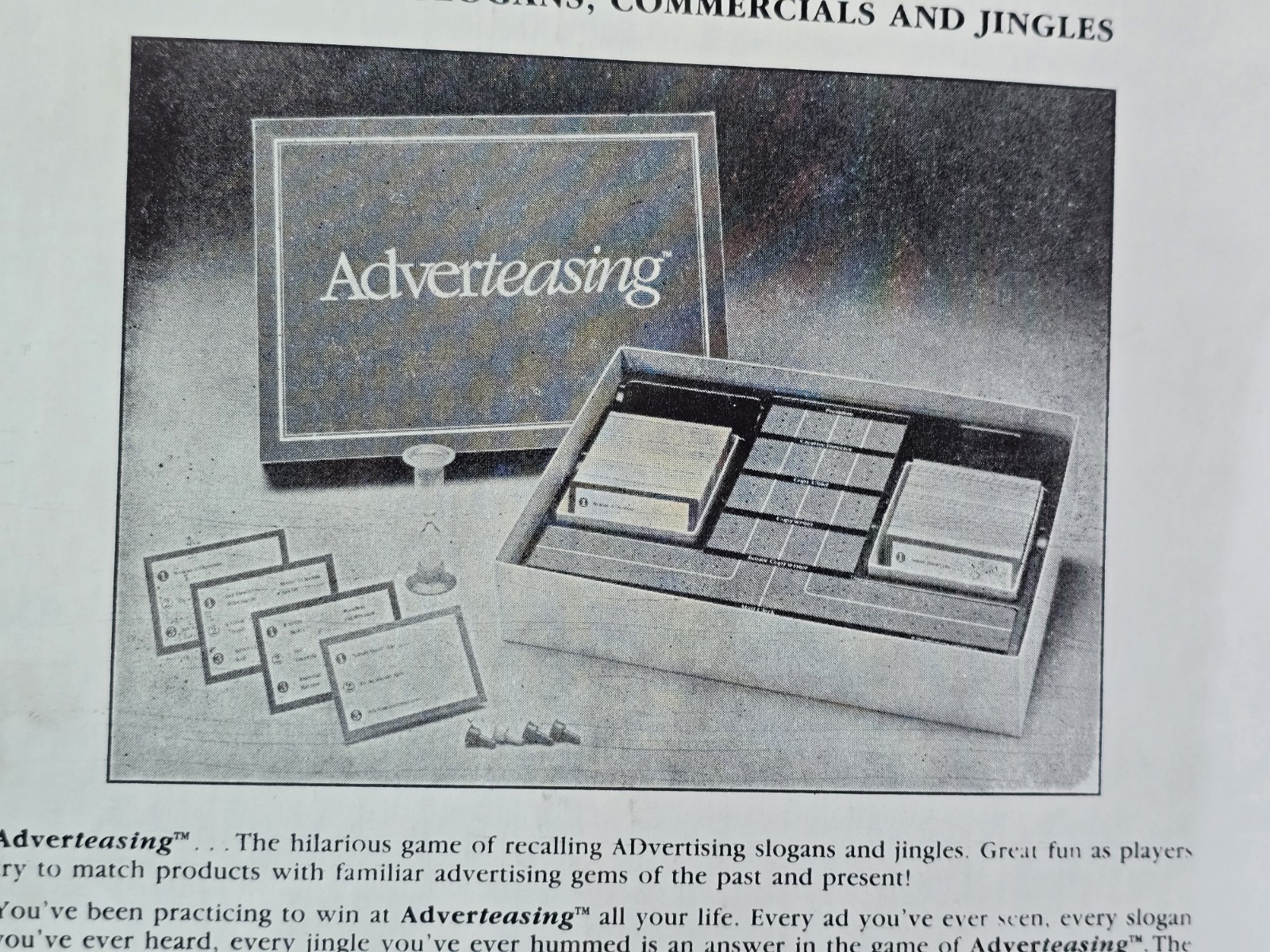 Cadaco Adverteasing Board Game Vintage 1980s Trivia Slogans Jingles