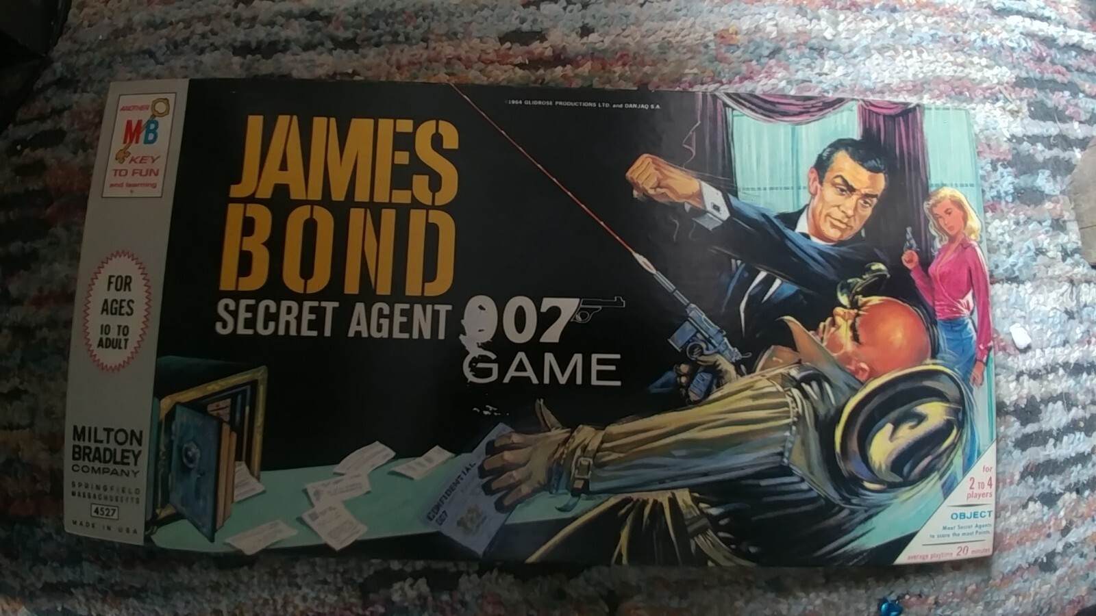1964 James Bond Secret Agent 007 Game by Milton Bradley – Complete