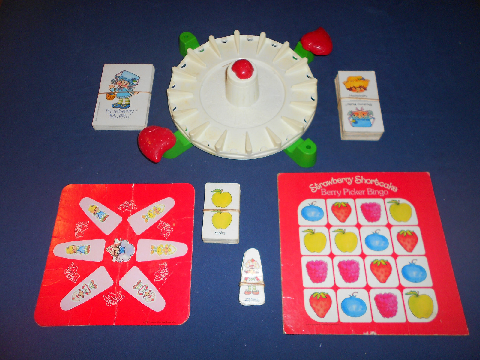 Vintage 1981 Strawberry Shortcake Berry-Go-Round Game Incomplete/Parts Only