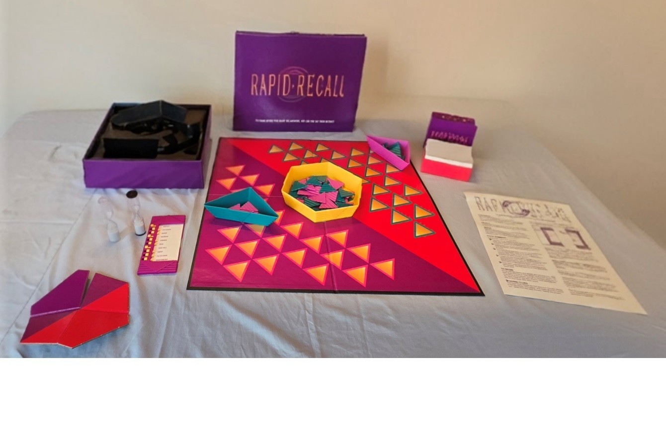 Rapid Recall Board Game Sterten #5059 Family Fun Complete In Box 1993 Vintage
