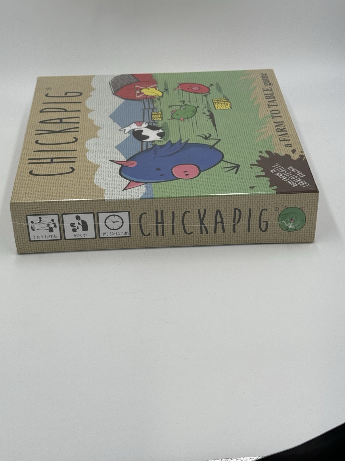Chickapig Board Game With Chicken-Pig Hybrids Strategy Pooping Cow