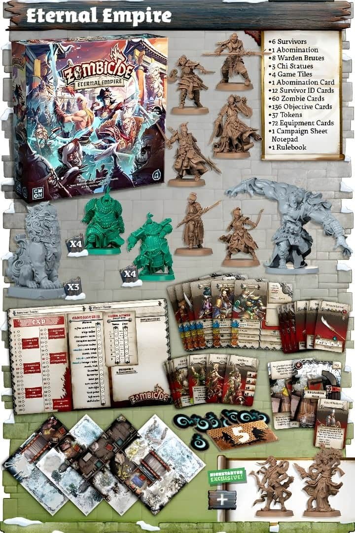 Zombicide: White Death Eternal Empire Plus Chang E and Hou Yi (Kickstarter Speci