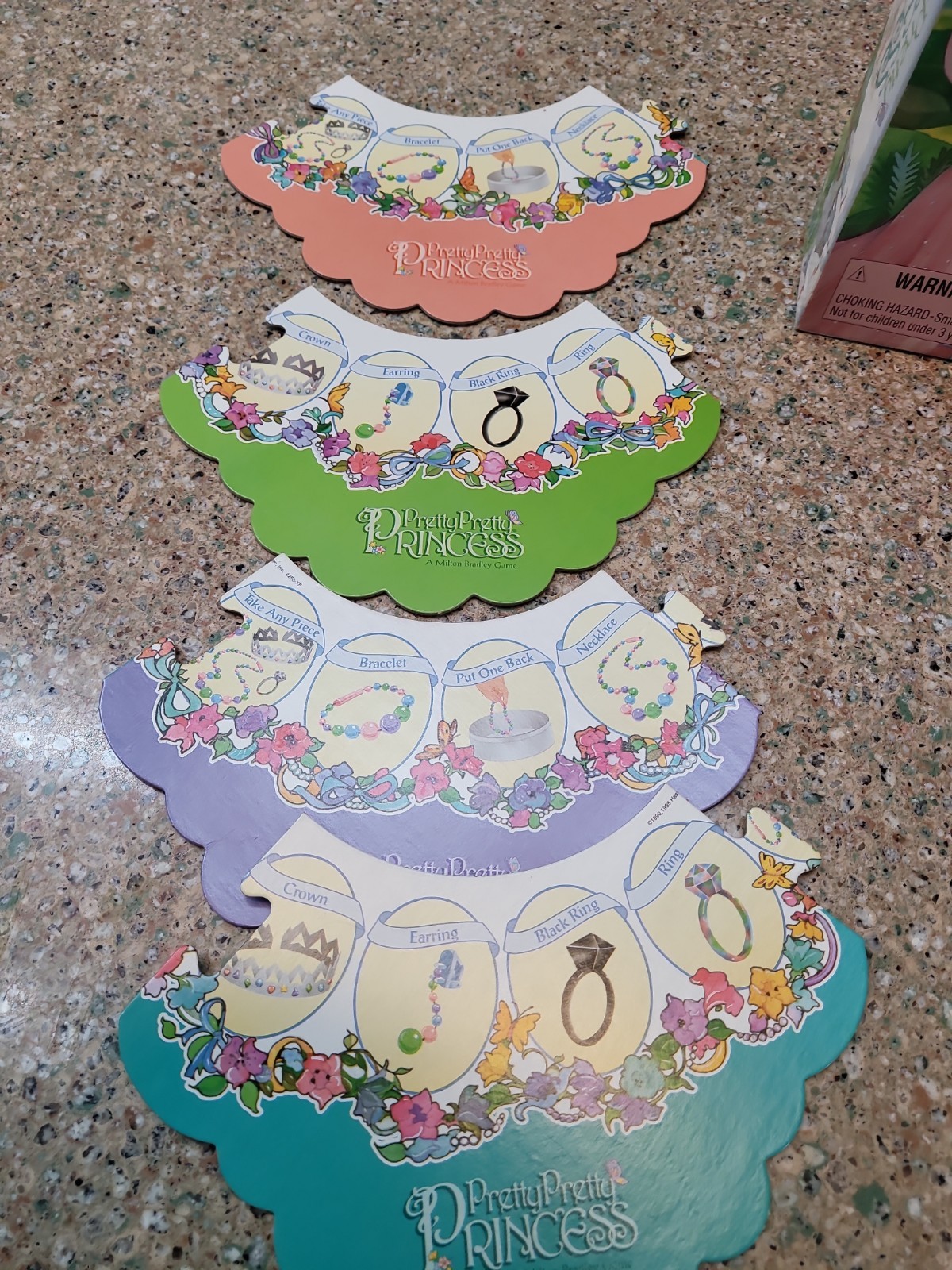 Milton Bradley Pretty Pretty Princess Board Game Incomplete Spinner 1995 See Pic