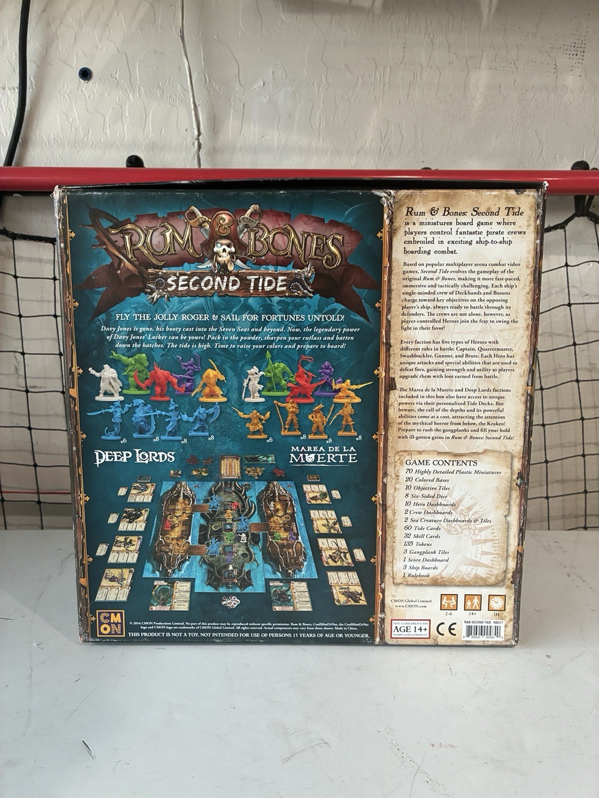 Boardgame Rum & Bones – Second Tide + 3 Faction Expansions – Used