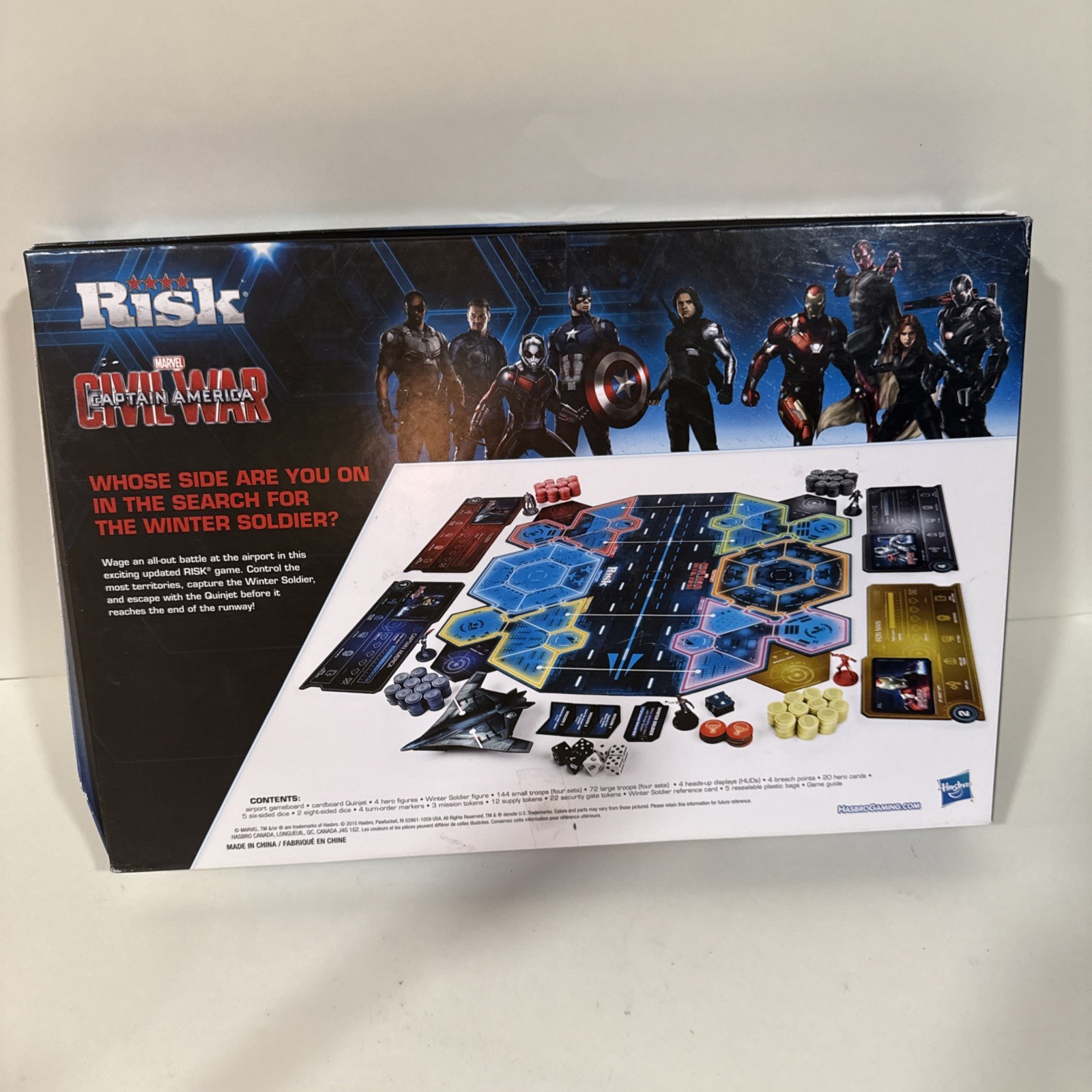 Risk Captain America Civil War Board Game Marvel Hasbro Avengers 2016