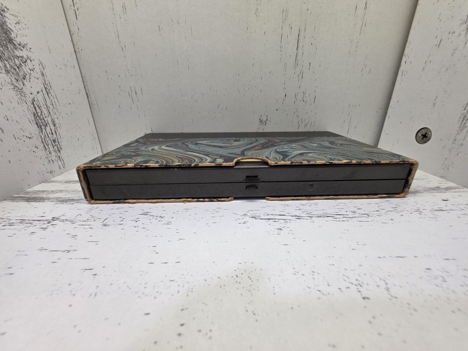 1950s Vintage Travel Scrabble Magnetic Metal Board Complete