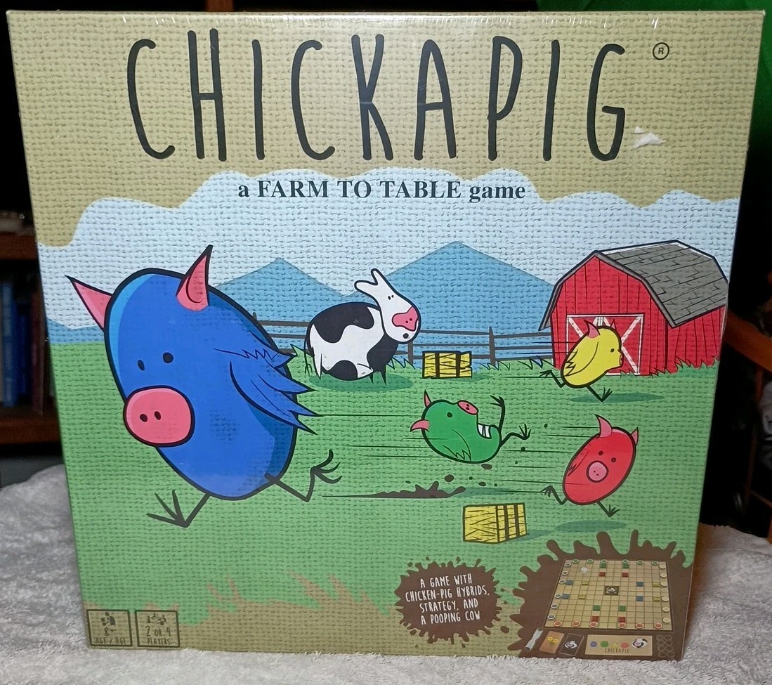 Chickapig – Strategic Board Game – Family Friendly Game – For 2 or 4 Players