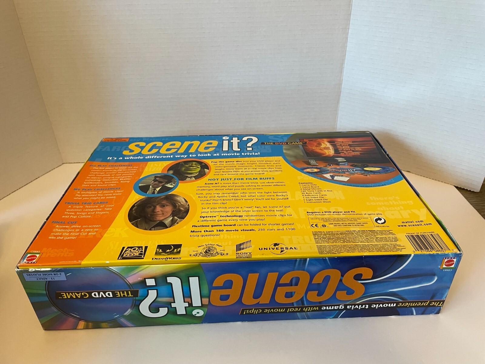 Scene It? The Movie Trivia DVD Board Game 2003 Age 13 – Adult 2 or More Players