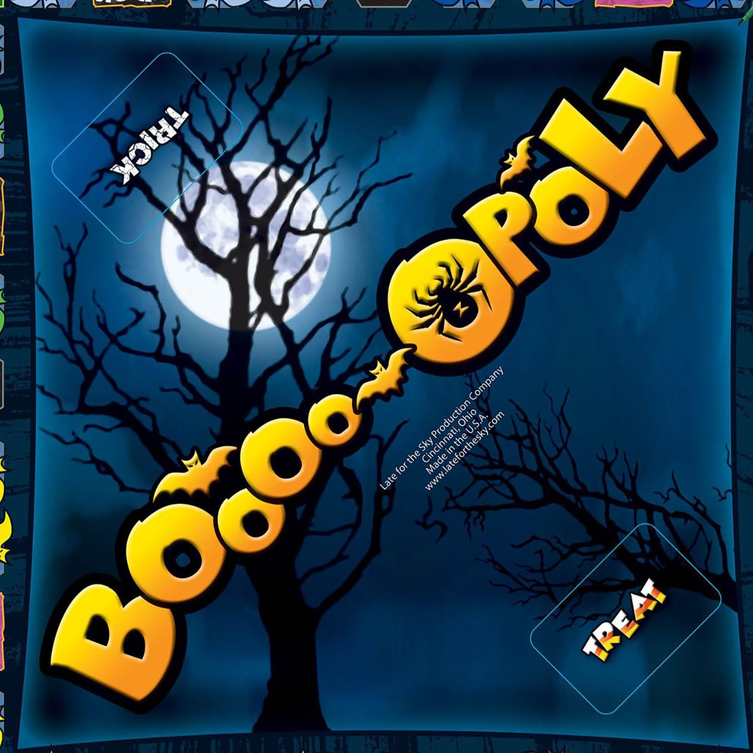 Boooo-Opoly Spooky Family Board Game, Halloween Party Fun for Kids & Adults, Age