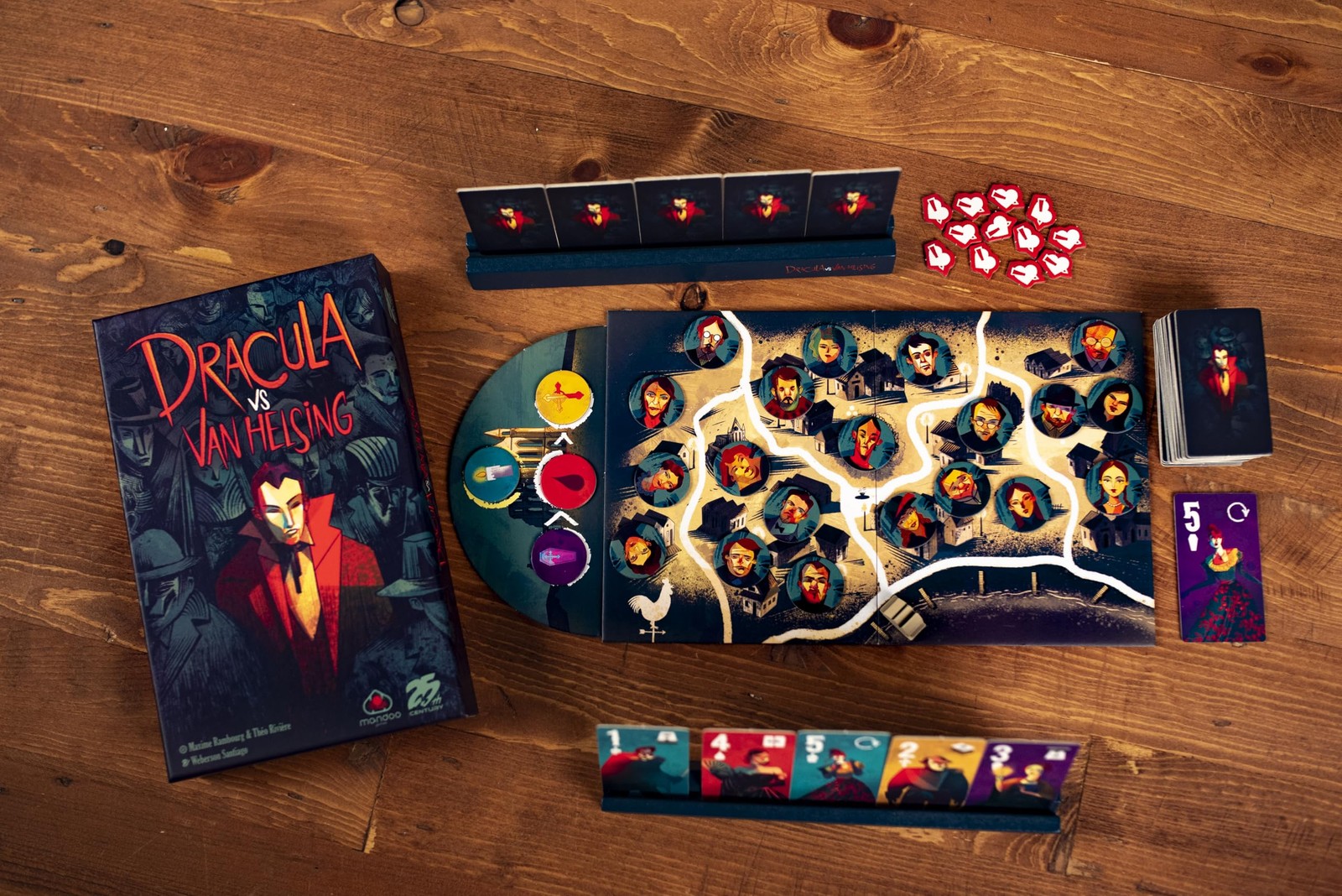 25Th Century Games Dracula Vs Van Helsing Intense 2-Player Strategy Duel Card