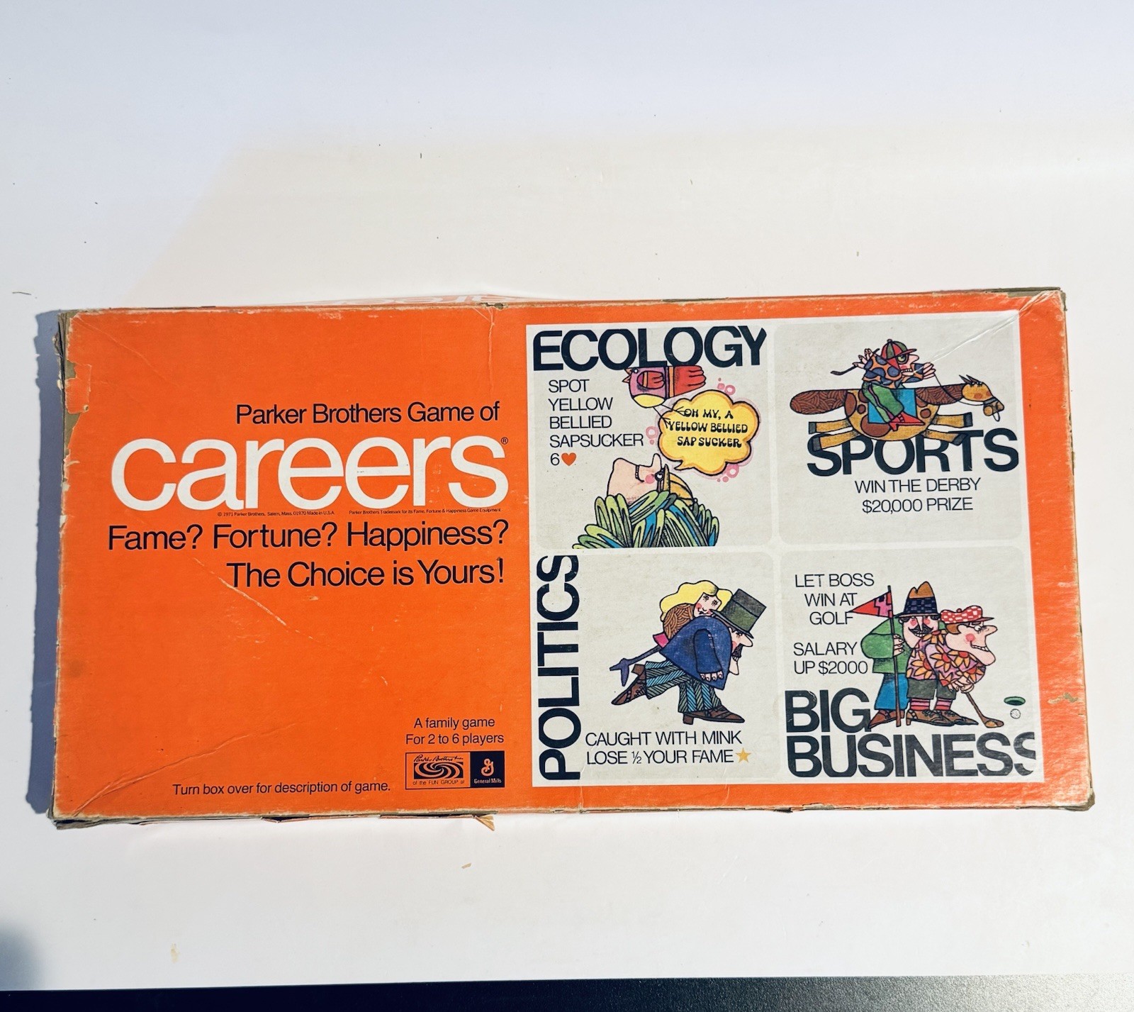 1971 Game Of Careers Fame Fortune Happiness By Parker Brothers – Incomplete