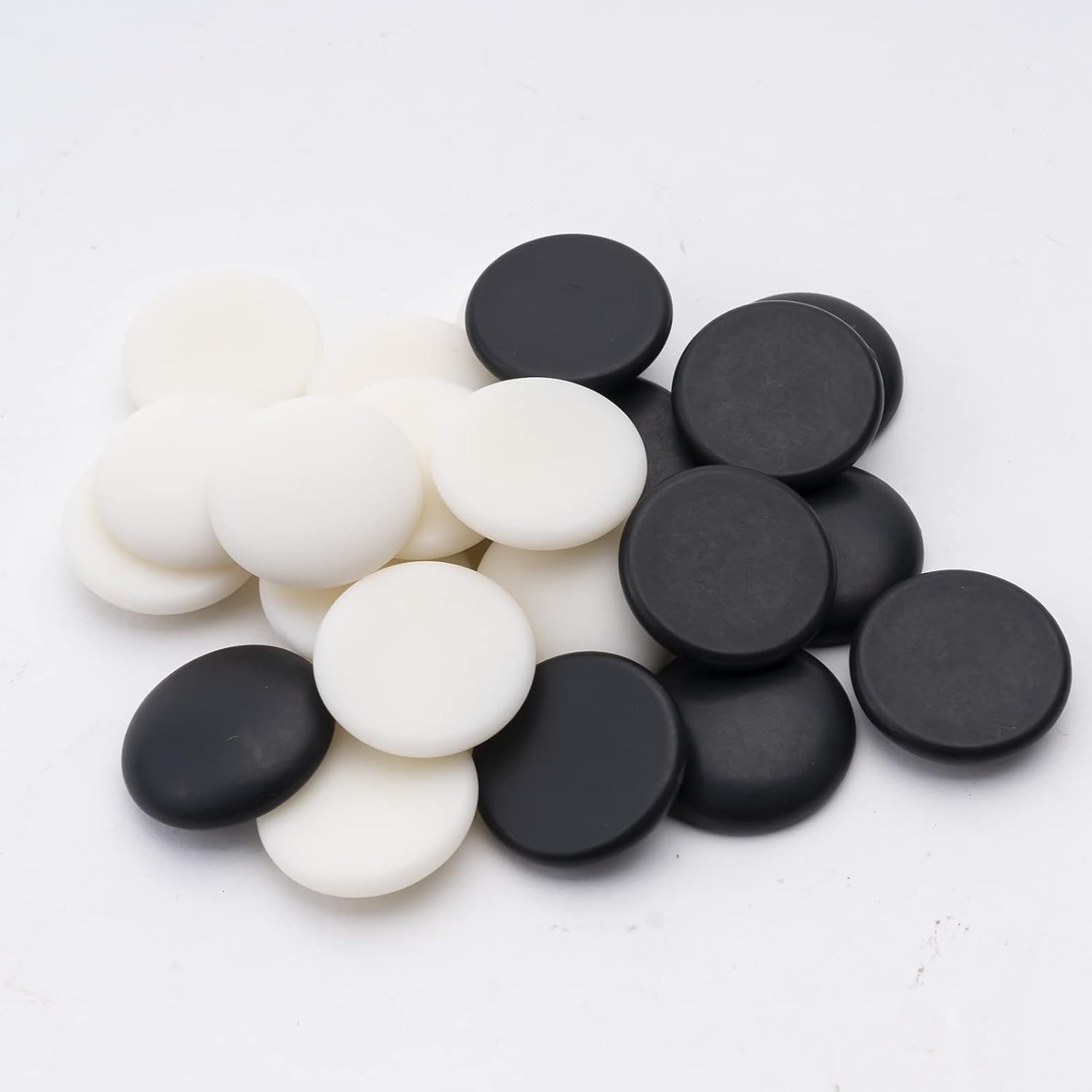 Single Convex Melamine Go Game Stone Set 361Pcs with Stone Bag and Go Board, 2 P