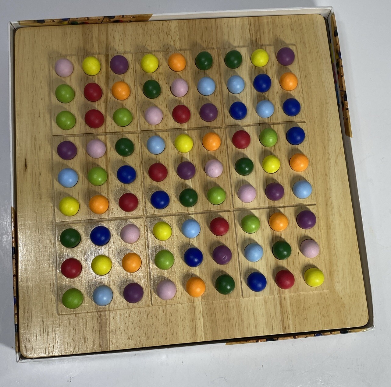 Colorku Game SUDOKU COMPLETE Mad Cave Bird 2006 Wood Wooden Board Colors