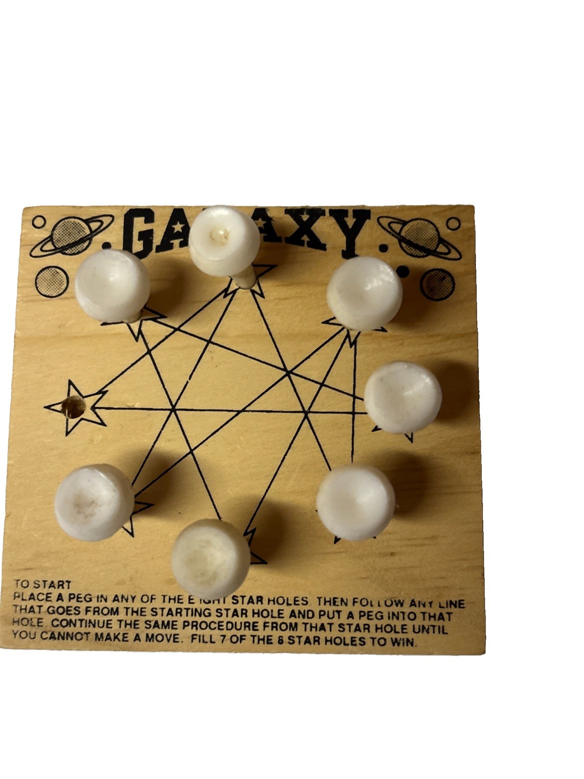 Brain Teaser IQ Tester Wood Peg Games Set Of 3