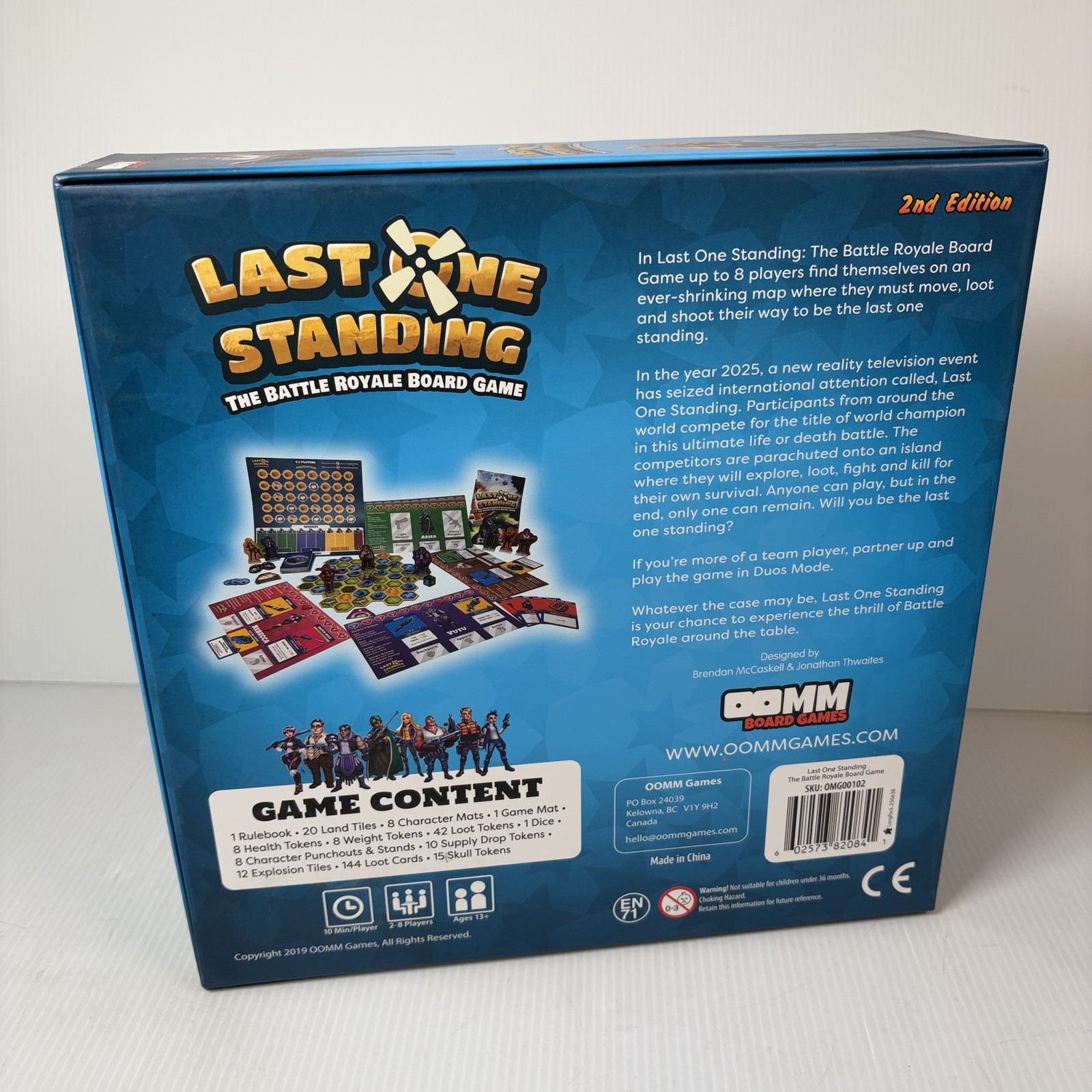 Last One Standing The Battle Royale Board Game OOMM Games 2nd Edition Complete