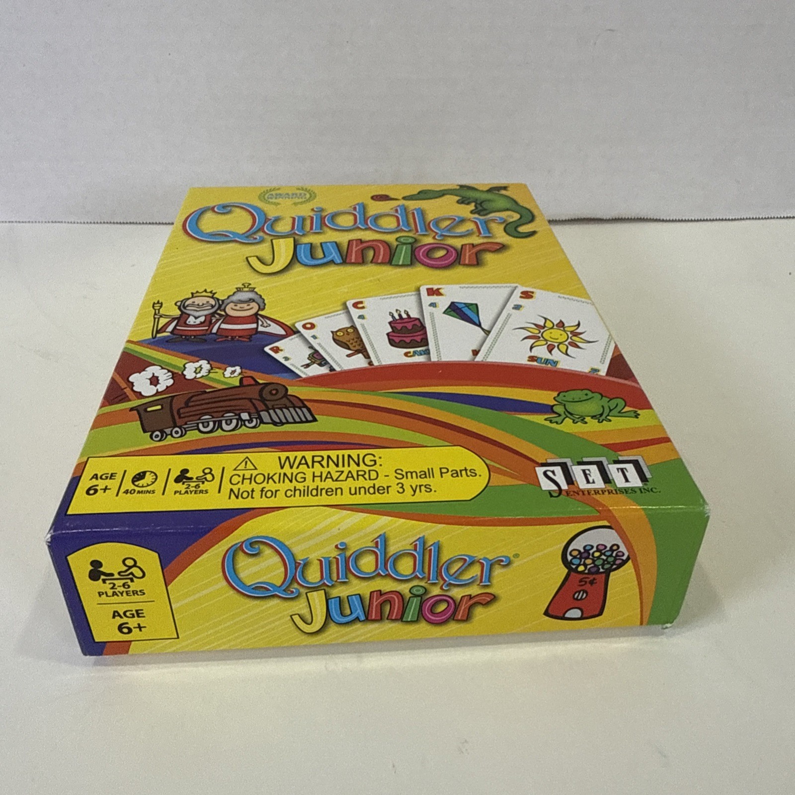 Quiddler Junior Set Enterprises Inc Game COMPLETE Ages 6+ Word Game Vocabulary