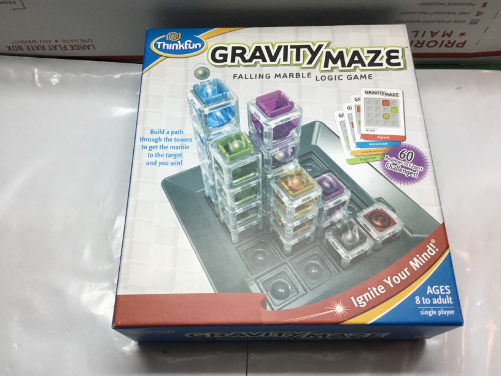 ThinkFun Gravity Maze Falling Marble Logic Game complete open box educational