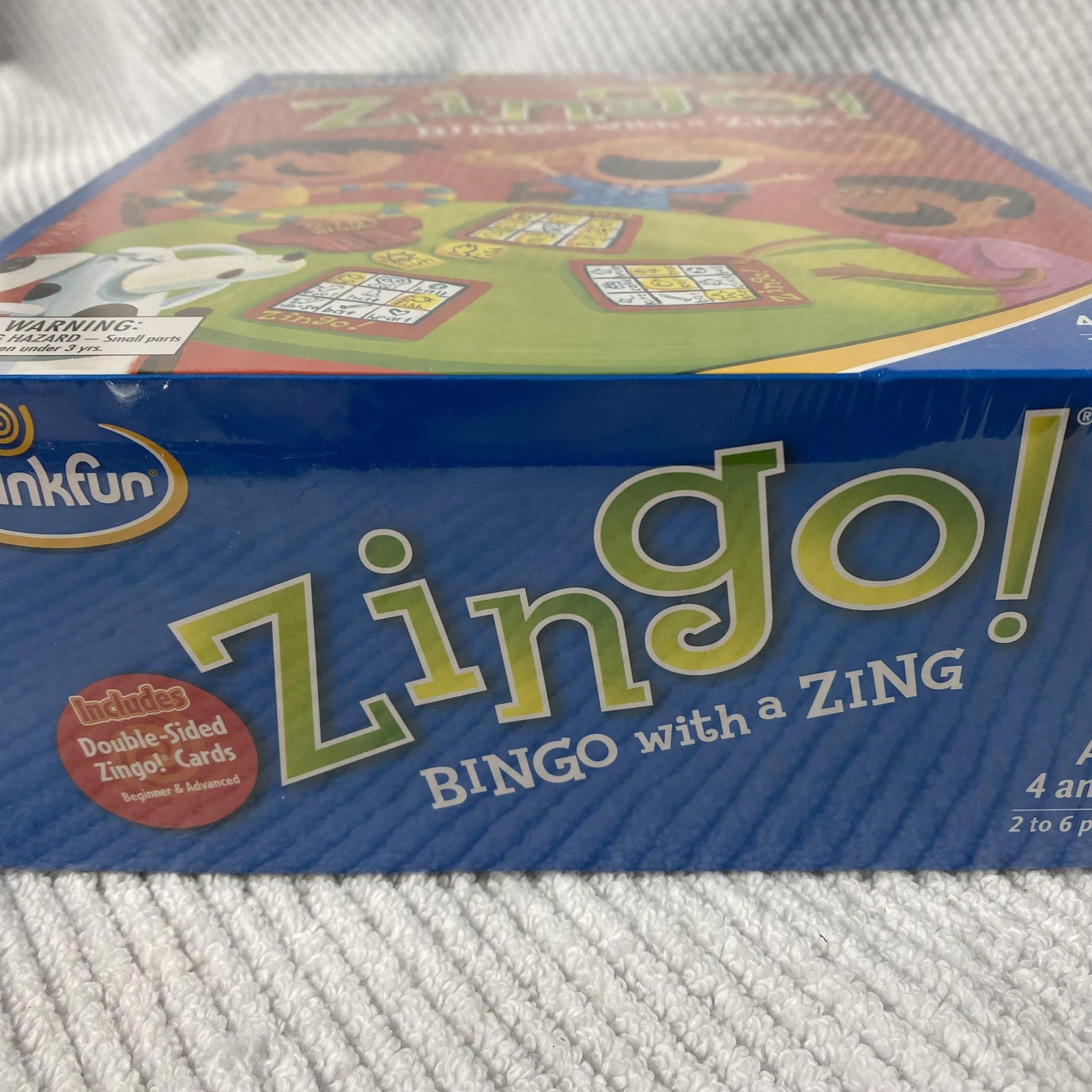 ThinkFun Zingo Bingo with a Zing Family Board Game Ages 4+ 2-6 Players Sealed