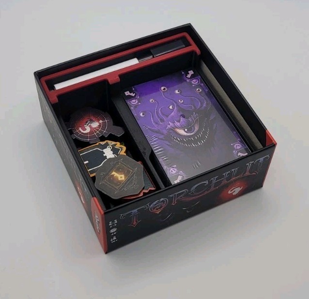 TORCHLIT storage solution – box insert – Board Game Allplay – Custom Design