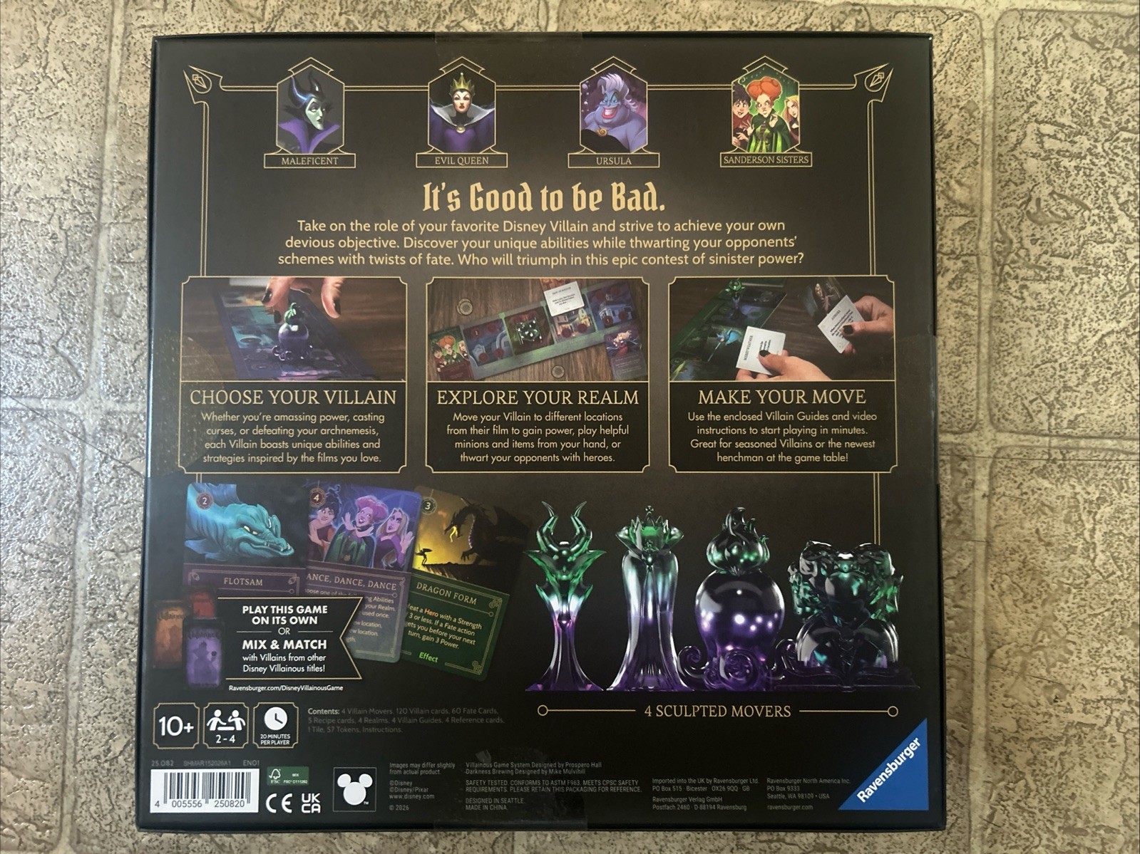 *NEW* Disney: Villainous- “Darkness Brewing” Board Game ~ IN HAND ~ Fast Ship