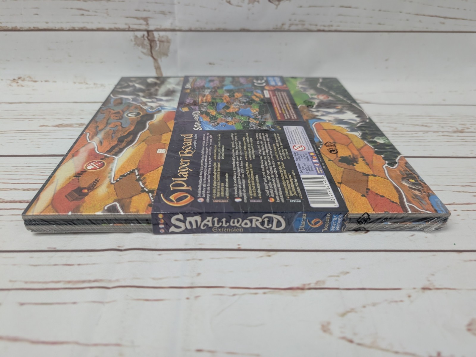 Small World 6 Player Map Box NIS Rare OOP Days of Wonder Board Game Expansion