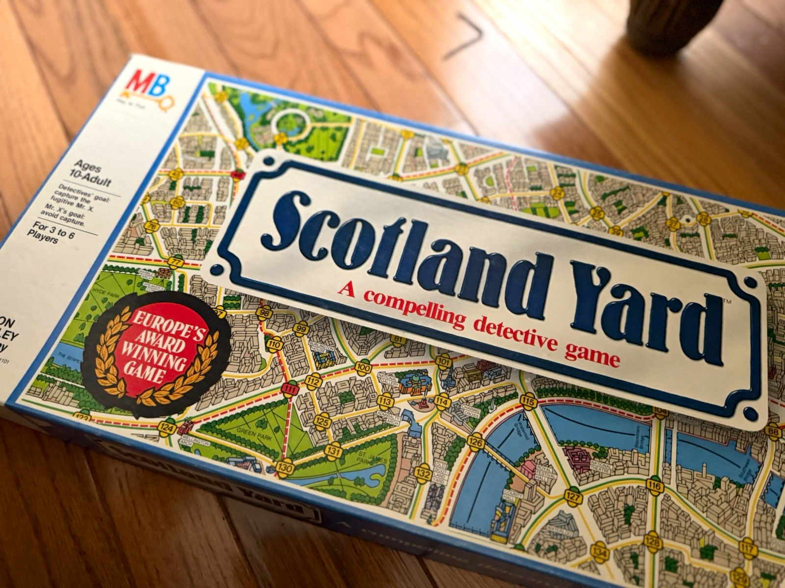 MB Scotland Yard Detective Board Game Complete 3-6 Players Age 10+ 1987 MPN 4500