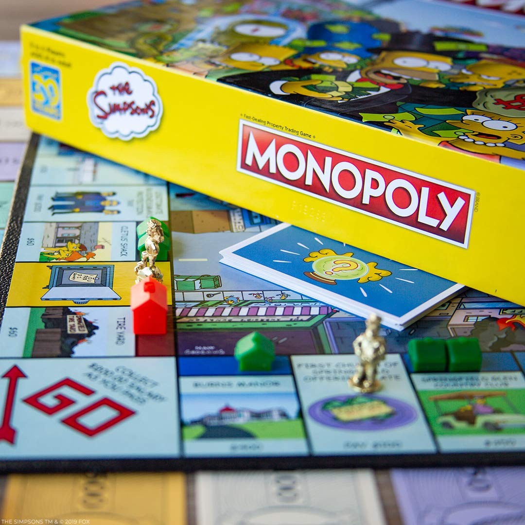 The Simpsons Monopoly Board Game 30th Anniversary Edition for 2 to 6 Players