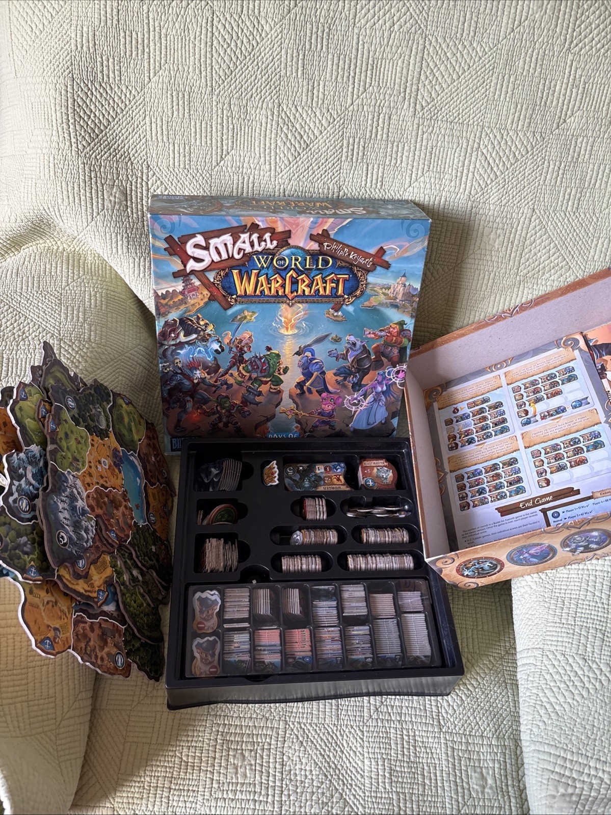 Small World of Warcraft Board Game Lot As-Is Unchecked for Completeness