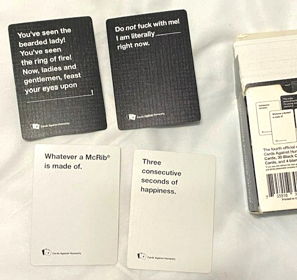 Cards Against Humanity Card Game Fourth Expansion Adult 100 Card Great Condition