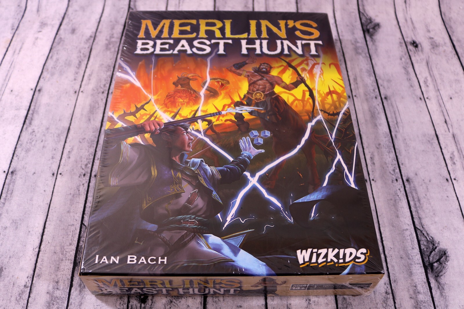 Merlin’s Beast Hunt Board Game – Ian Bach – by WizKids/NECA, New Sealed