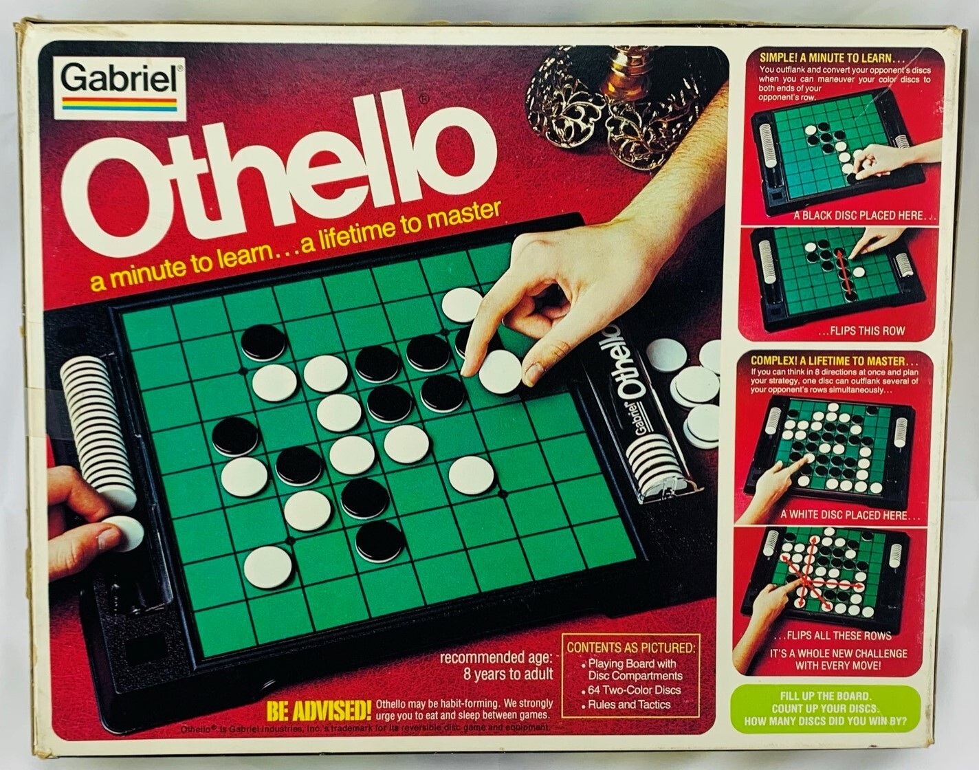 1978 Othello Game by Gabriel Complete in Very Good Condition FREE SHIPPING