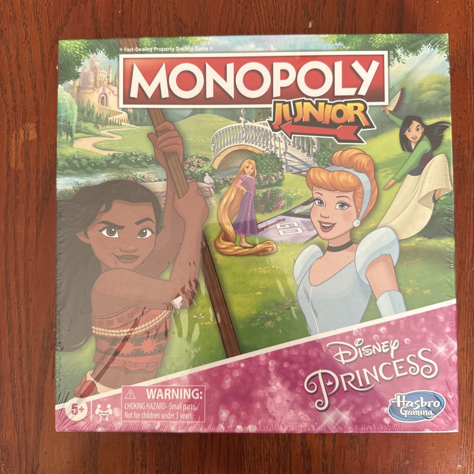 MONOPOLY Junior: Disney Princess Edition Board Game for Kids Ages 5 and Up *NEW!
