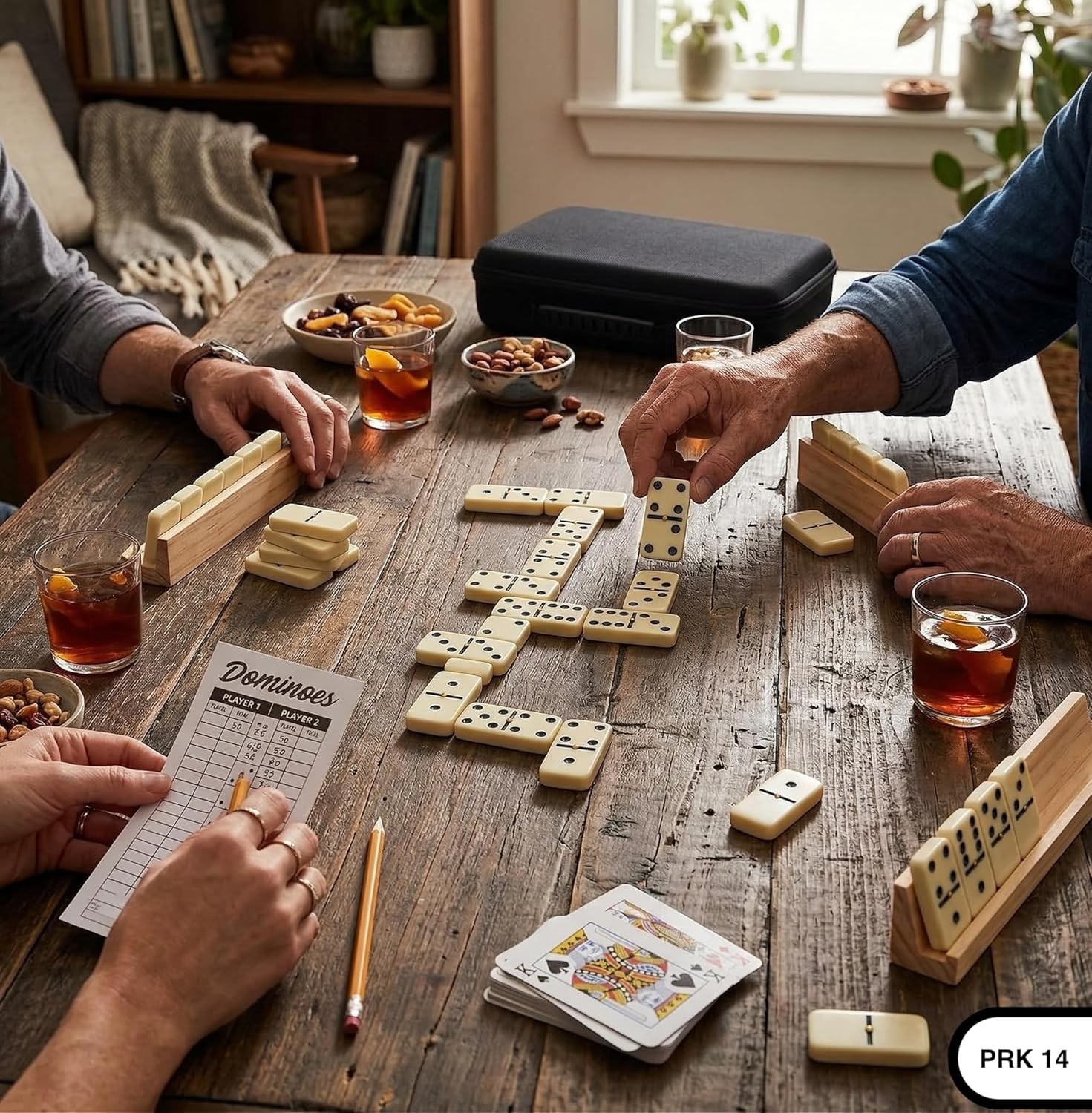 Double 6 Dominoes Set for Adults 28 Tiles Game PRK 14 Complete Set