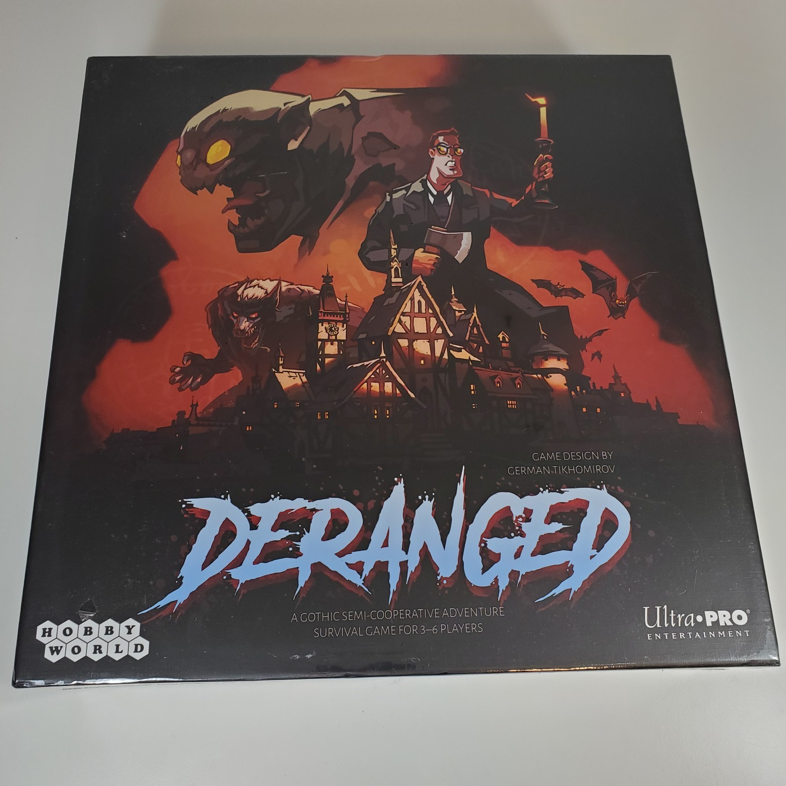 Deranged Board Game Gothic Horror Survival Cooperative Ultra Pro 2019 New Sealed