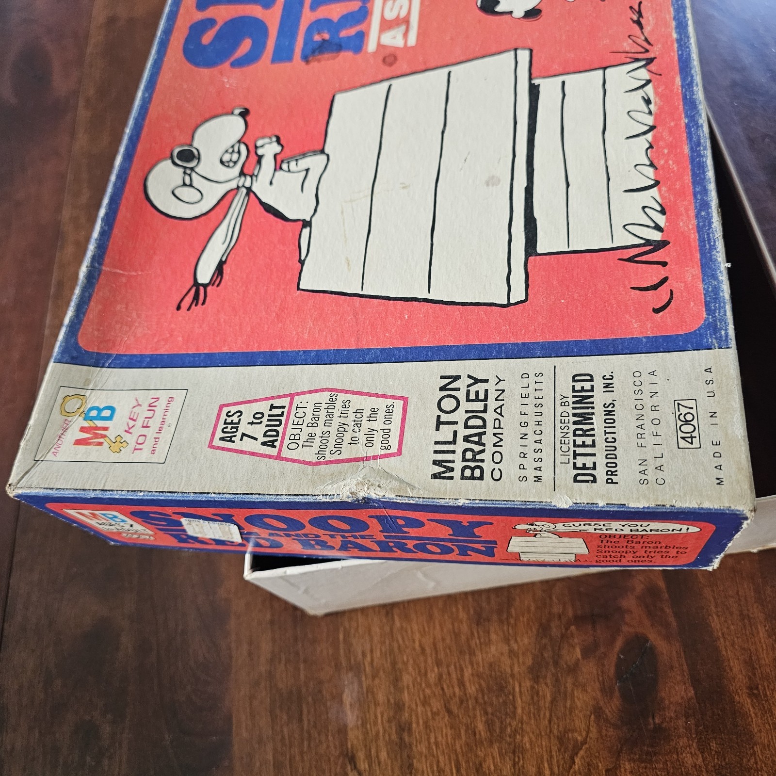 1970 Milton Bradley Snoopy and the Red Baron Skill and Action Game