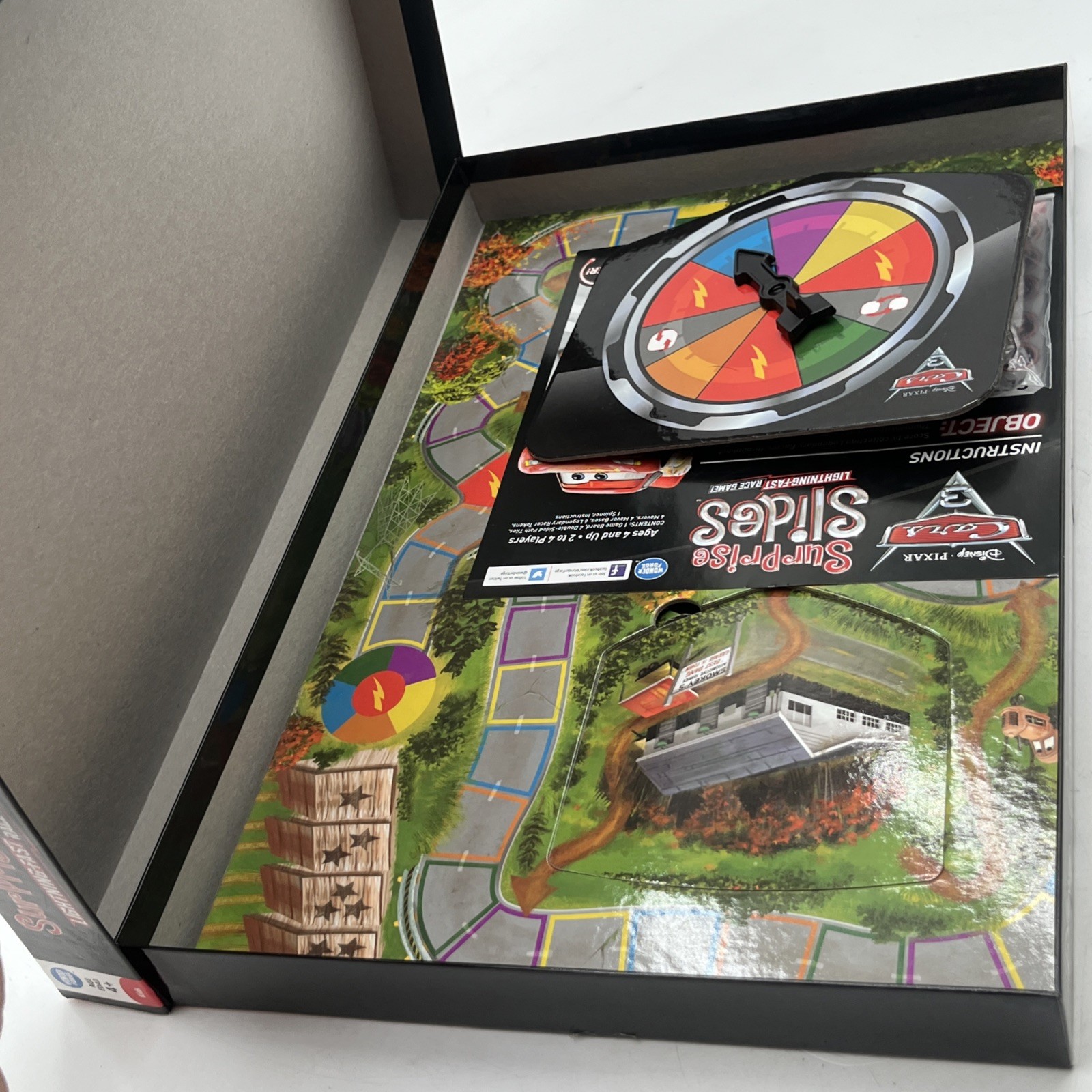 Disney Pixar Cars 3 Surprise Slides Lightning Fast Race Board Game