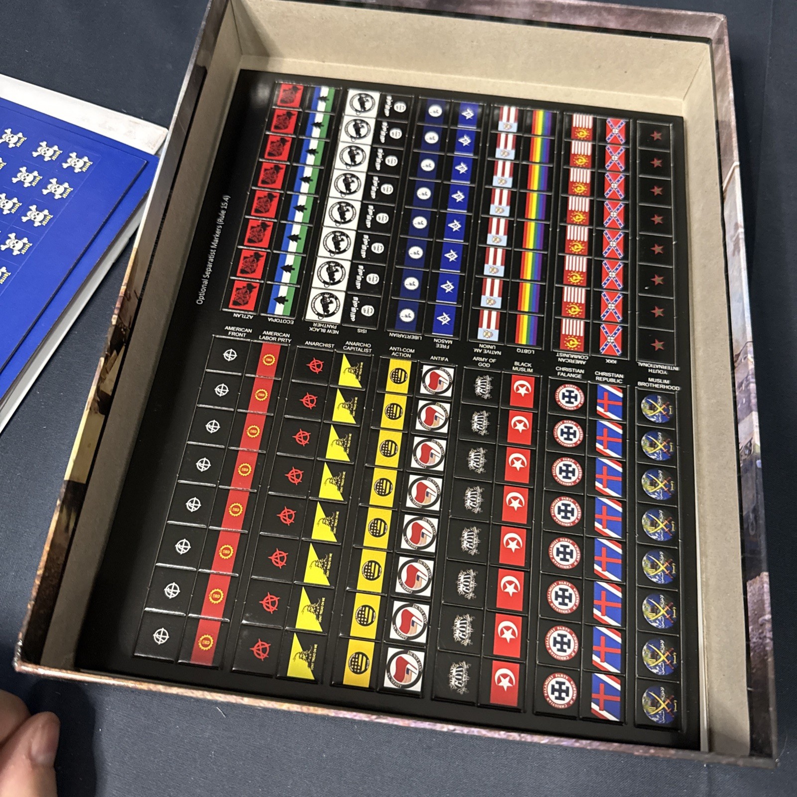 ONE SMALL STEP GAMES AMERICA FALLING Board Game Opened Unpunched