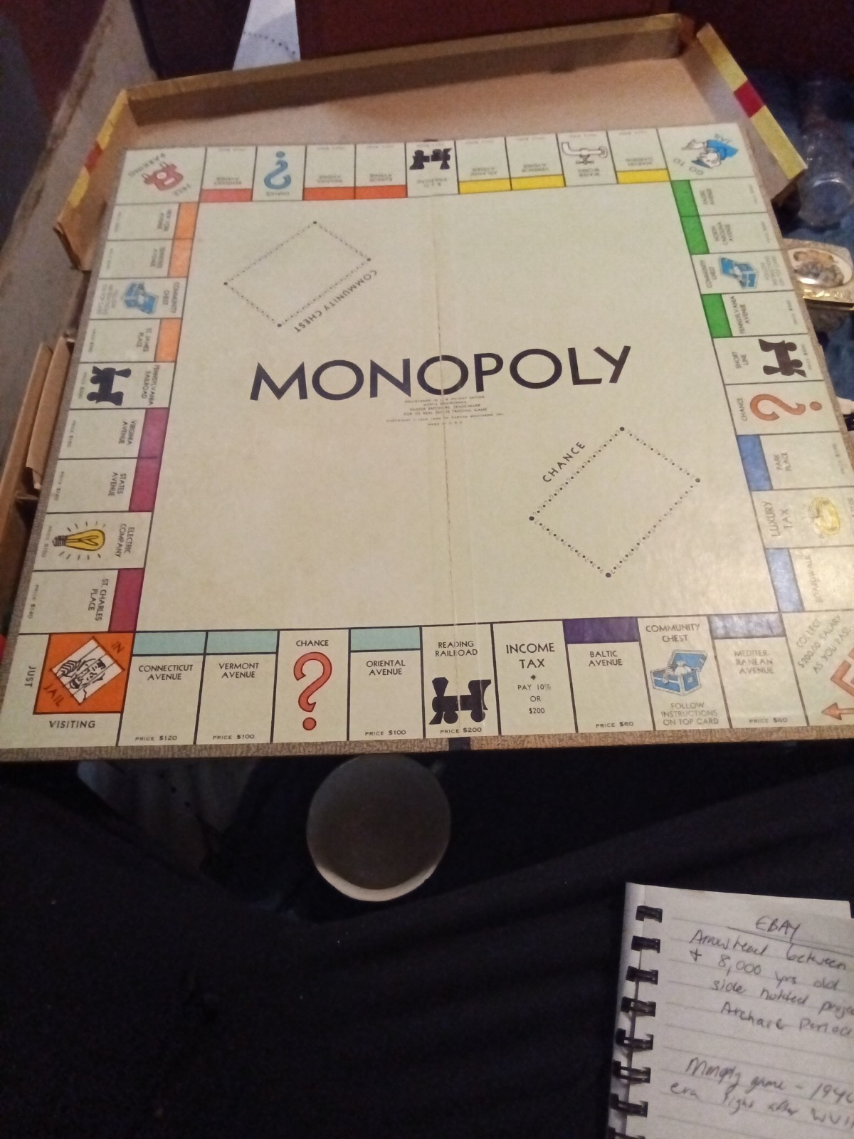VINTAGE PARKER BROTHERS MONOPOLY COMPLETE 1940’S-1950’S
