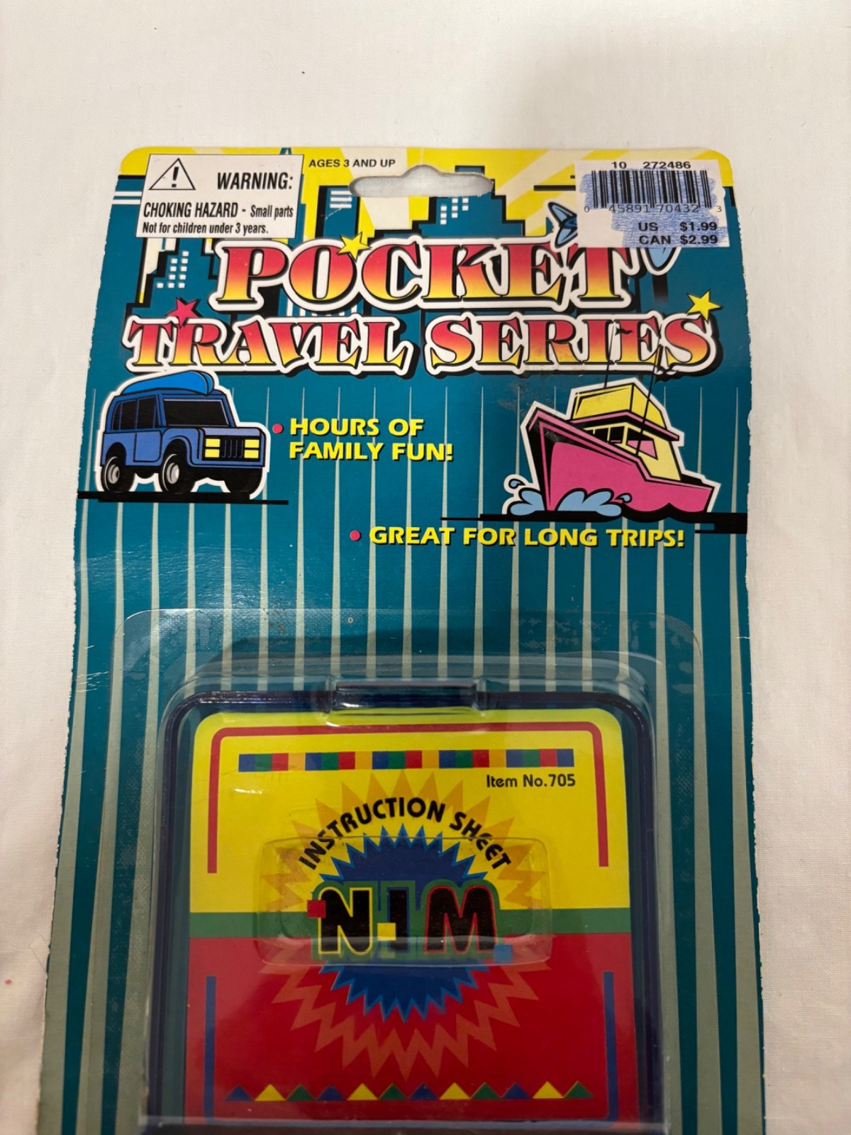 Vintage 1970s Triangle Peg Solitaire Game Travel Pocket Size Brain Teaser Puzzle