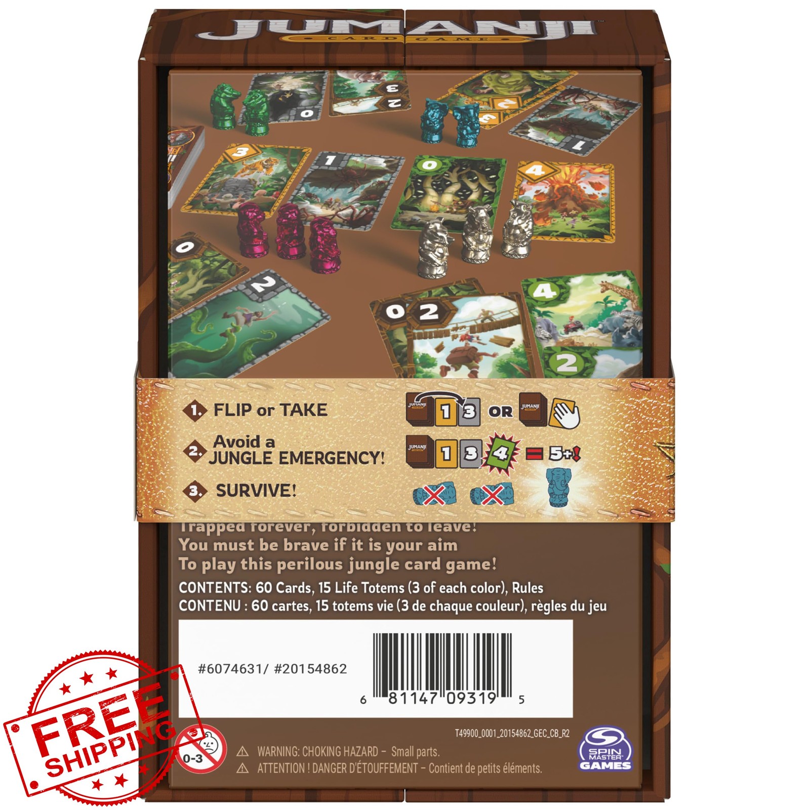 Spin Master Games Jumanji Card Game