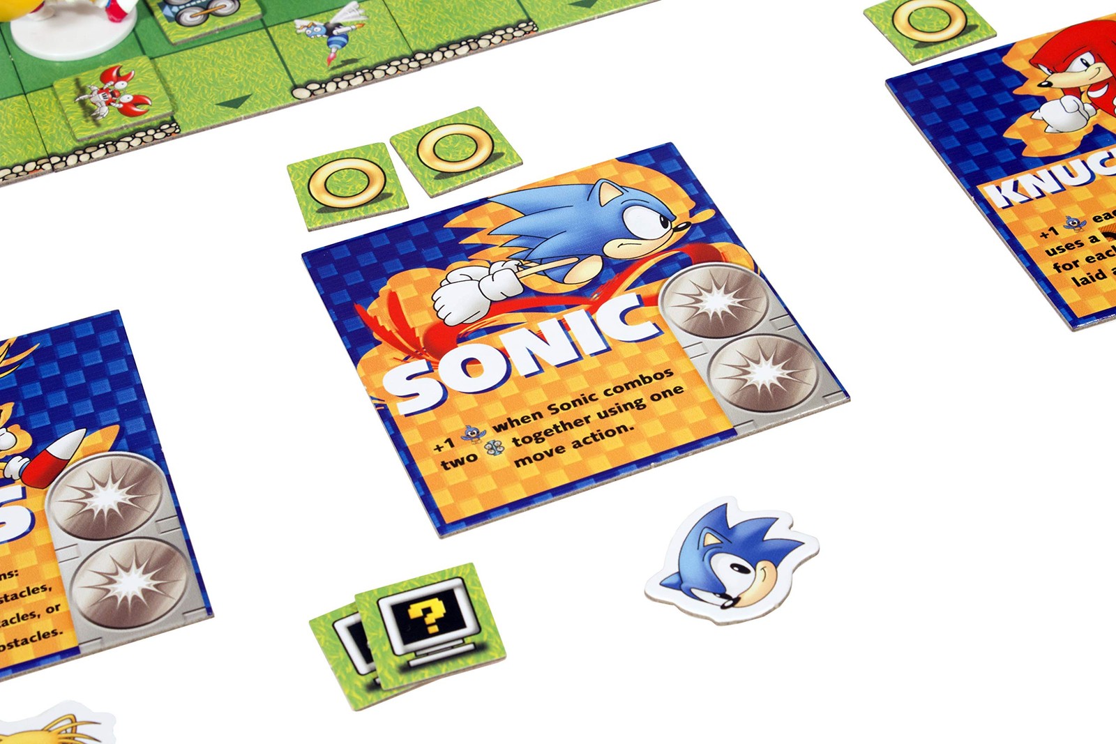 Sonic Racing Board Game with Buildable Track and Miniatures for Kids