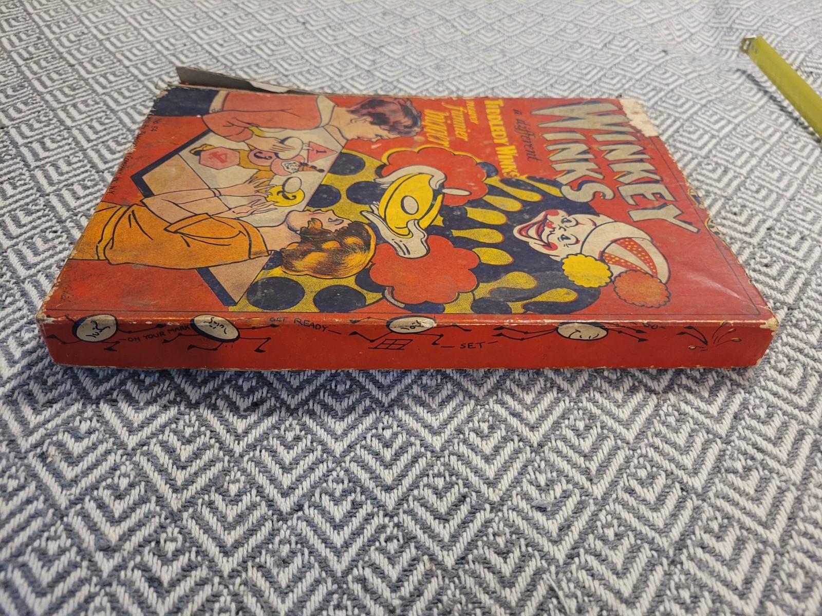 Vintage Winkey Winks No. 54 Transogram Clown Toss Board Game w/ Original Box