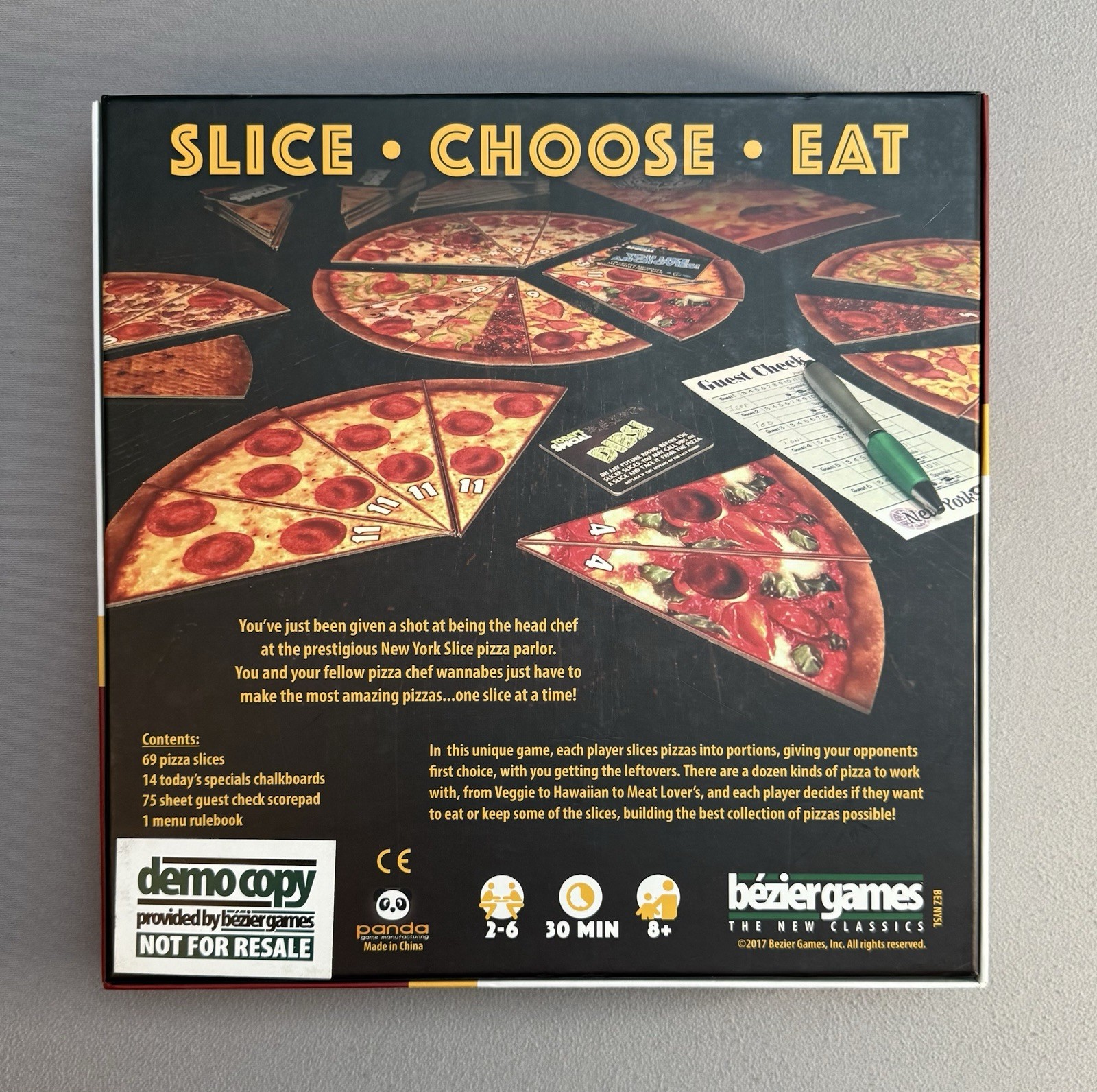 New York Slice Board Game by Bezier Games