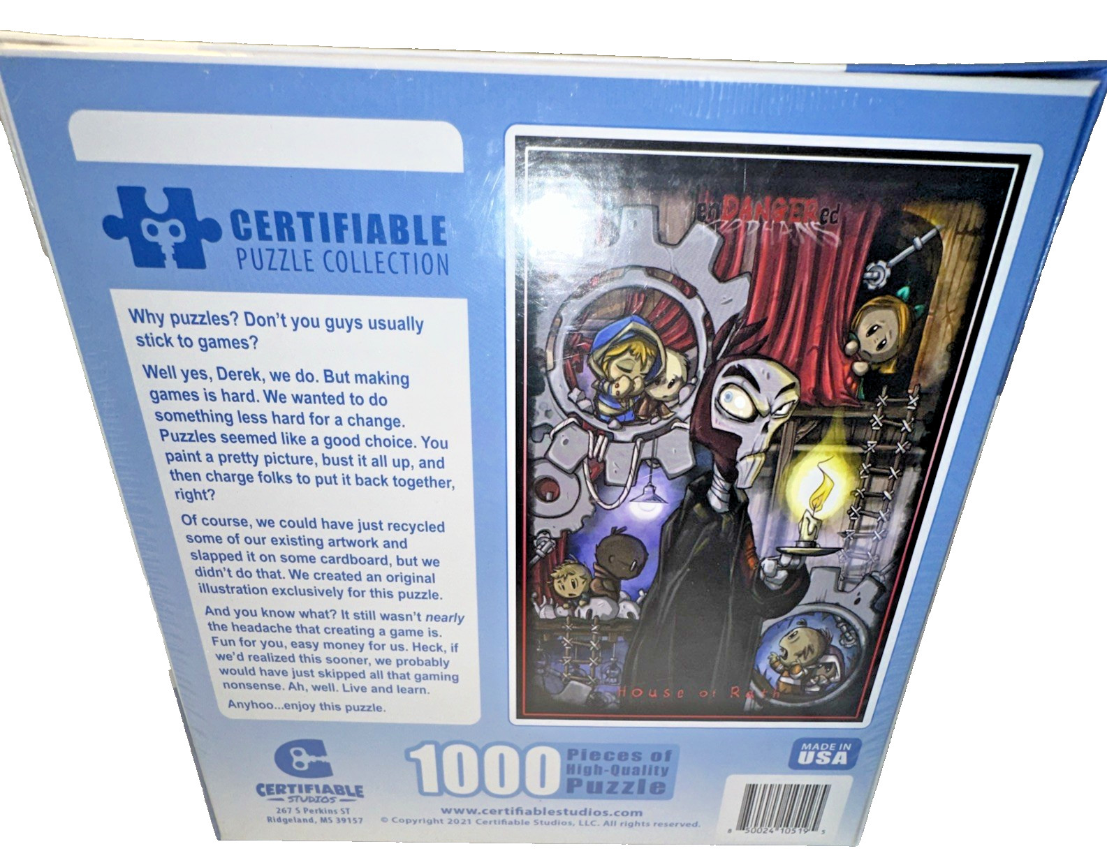 Certifiable Horror Games Endangered Orphans – House of Rath Puzzle 1000 (New)