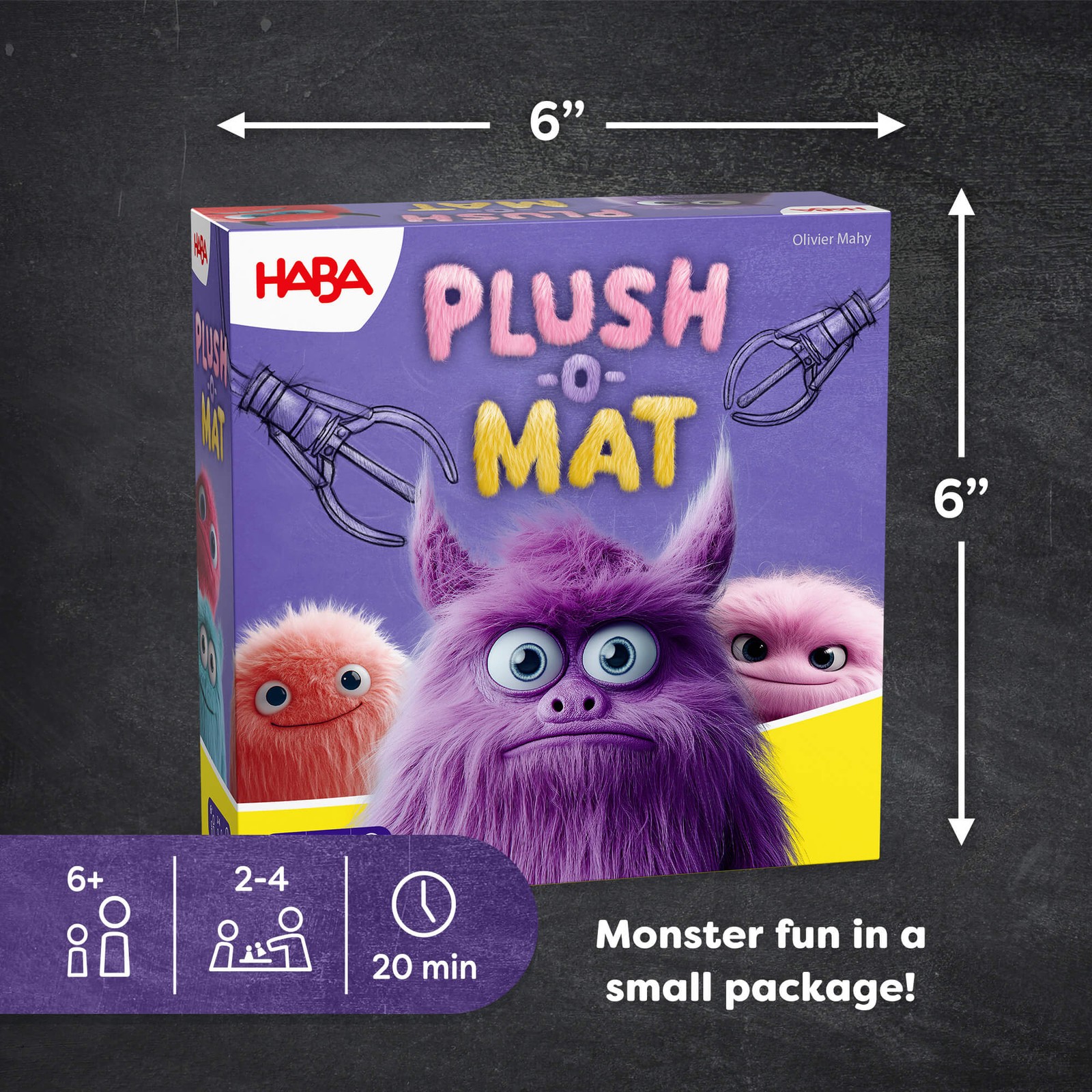 HABA Plush-O-Mat Monster Card Game and Family Board Game for Ages 6+
