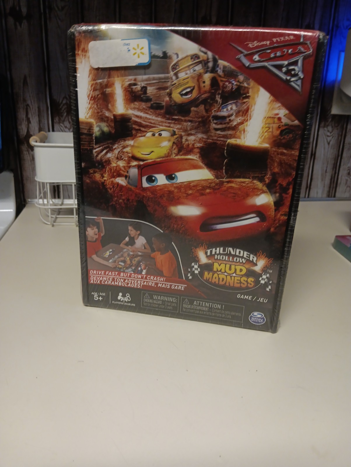Cars 3 – Thunder Hollow – Mud Madness – BOARDGAME – Pixar – NEW- Disney